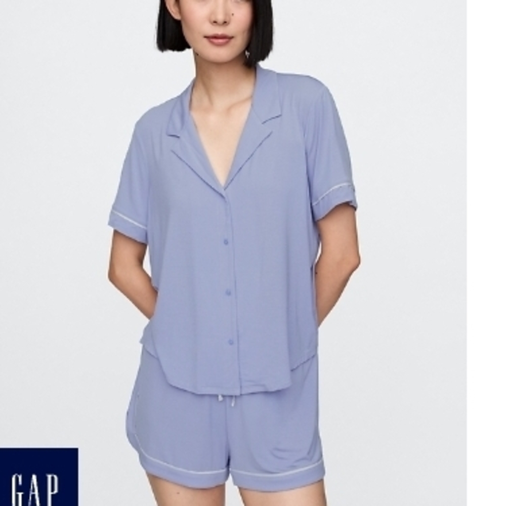 💙 Brand New GAP Women's Modal Blue Pajama Set